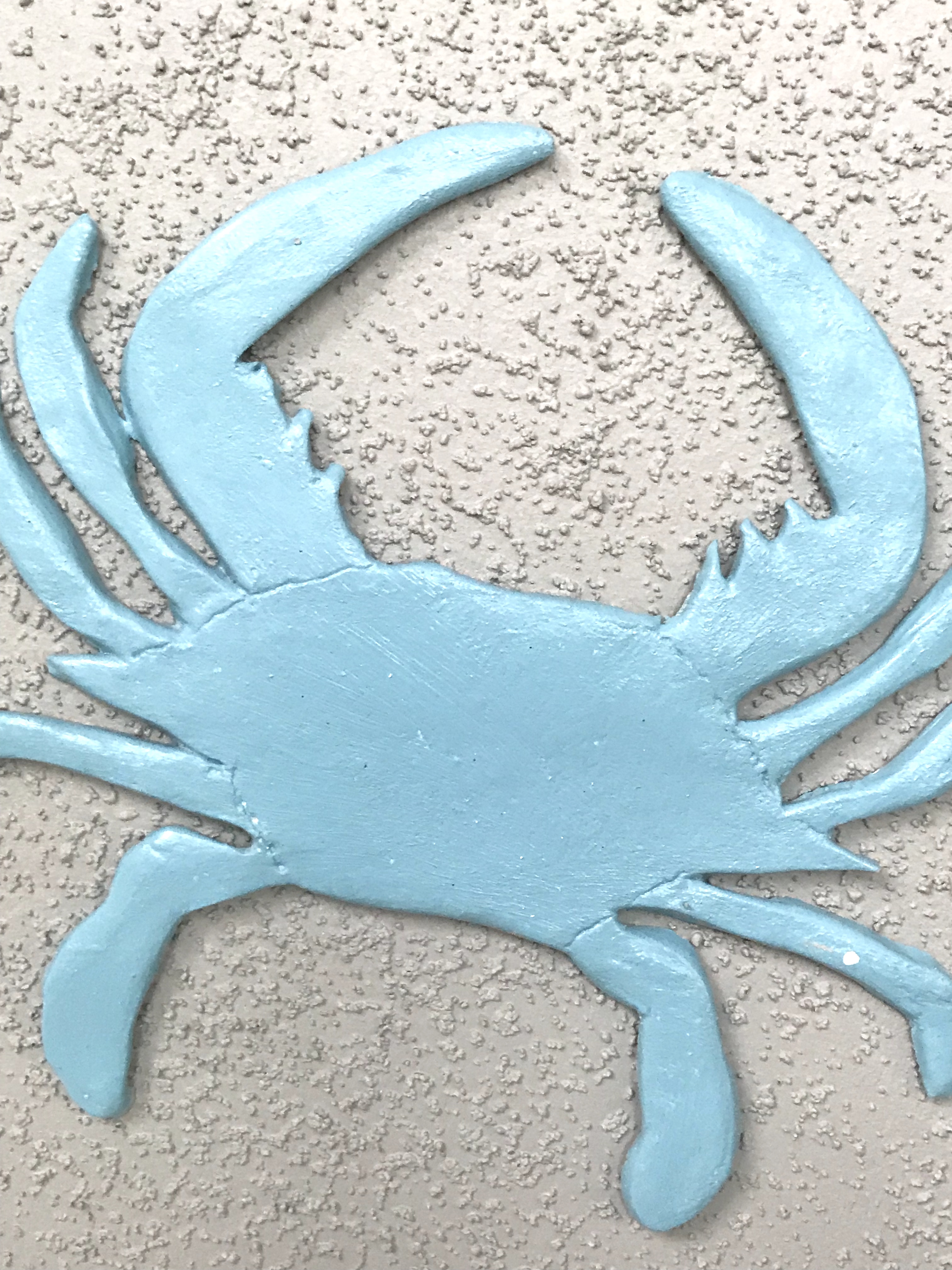 Krabben aus Modelliermasse; Maritime Deko aus lufttrocknemdem Ton basteln, Sommerdeko selber machen; #Chalet8, #Krabben