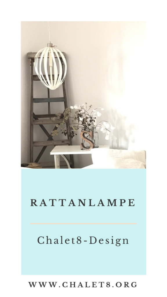Rattanlampe Design by Chalet8, DIY Lampe, Rattanstäbe, Rattanband, DIY, DIY Blog