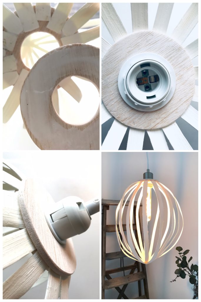 Rattanlampe Design by Chalet8, DIY Lampe, Rattanstäbe, Rattanband, DIY, DIY Blog