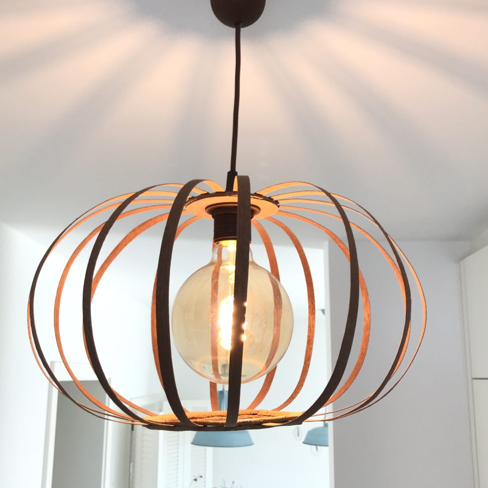 Furnierholzlampe, Designerlampe, Lampe, Chalet8, DIY, Blog, #Furnierholzlampe, #Lampe